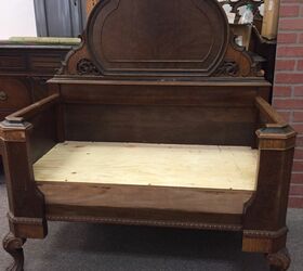 saved from a life in the attic, painted furniture, repurposing upcycling, reupholster