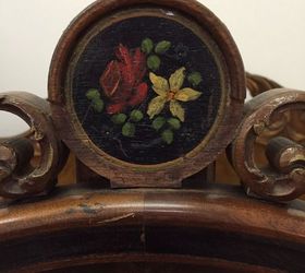 saved from a life in the attic, painted furniture, repurposing upcycling, reupholster
