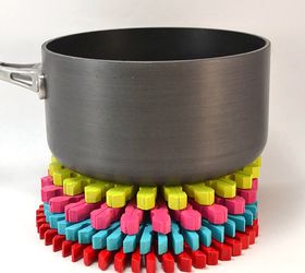 colorful wooden trivets, crafts, home decor, how to, repurposing upcycling