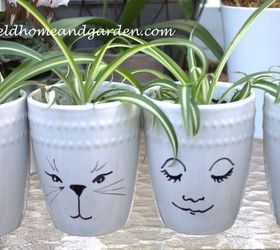 mug pots, container gardening, crafts, gardening, Mug Pots easy and fun to make