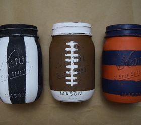 football mason jars, crafts, mason jars