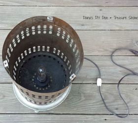 vintage electric heater lamp, diy, home decor, lighting, repurposing upcycling