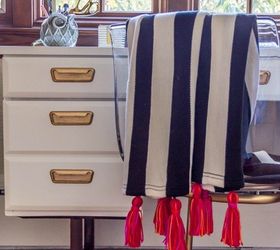 diy ikea tassel blanket, crafts, how to, reupholster
