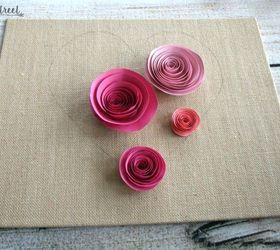 easy paper flower heart craft, crafts, seasonal holiday decor, valentines day ideas
