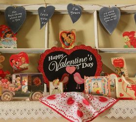 luv on the mantel, fireplaces mantels, seasonal holiday decor, valentines day ideas