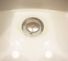 bathroom sink drain stains