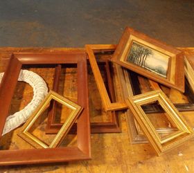 got a mirror and some frames look what you can make, chalk paint, crafts, repurposing upcycling, wall decor