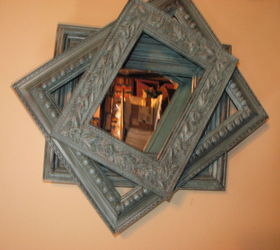 got a mirror and some frames look what you can make, chalk paint, crafts, repurposing upcycling, wall decor