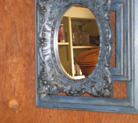 got a mirror and some frames look what you can make, chalk paint, crafts, repurposing upcycling, wall decor
