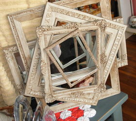 got a mirror and some frames look what you can make, chalk paint, crafts, repurposing upcycling, wall decor
