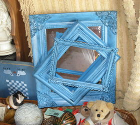 got a mirror and some frames look what you can make, chalk paint, crafts, repurposing upcycling, wall decor