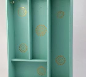 silverware tray turned jewelry display, crafts, organizing, repurposing upcycling, storage ideas, wall decor