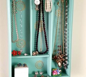 silverware tray turned jewelry display, crafts, organizing, repurposing upcycling, storage ideas, wall decor