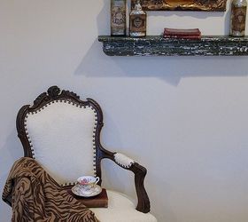 transforming a vintage french chair, painted furniture, reupholster