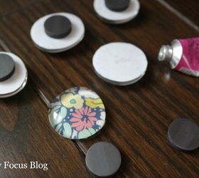 diy glass gem magnets, crafts, decoupage