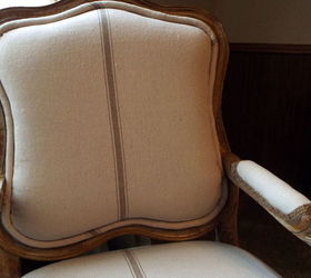 a beautiful new french covering for the chair, painted furniture, reupholster