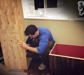 storage bench seating, painted furniture, storage ideas, woodworking projects