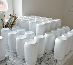 shabby french painted jars, crafts, mason jars, shabby chic