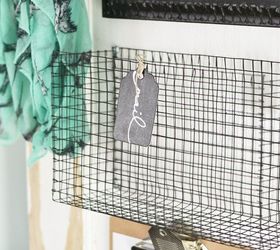 diy wire mesh baskets for those awkward spaces, crafts, organizing, storage ideas
