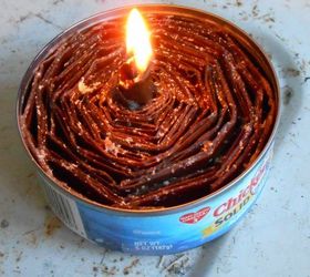 emergency candle diy, repurposing upcycling
