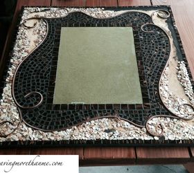 a diy mosaic mirror that only looks expensive, crafts, wall decor, Fifth step