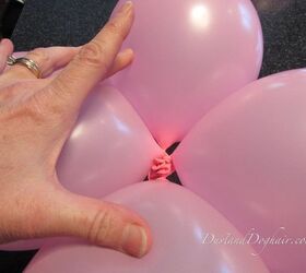 easy balloon topiaries, crafts, how to