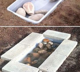 garden water feature under 30, diy, landscape, ponds water features