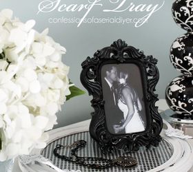 diy scarf tray, crafts, repurposing upcycling