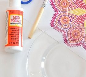 diy moroccan dessert plates, crafts, decoupage