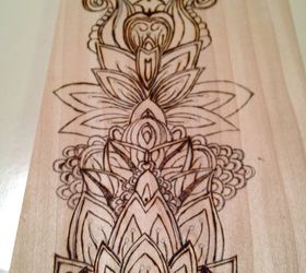 coloring book patterns on wood, crafts, woodworking projects, Erase or sand off any transfer lines