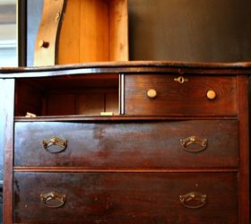 what to do with this rather dirty and sticky dresser, chalk paint, painted furniture, rustic furniture