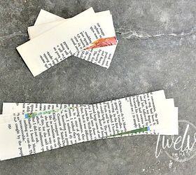 make heart garland from olf book pages, crafts, repurposing upcycling, seasonal holiday decor, valentines day ideas