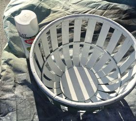 thrift store basket transformed with sisal rope, crafts, repurposing upcycling, storage ideas