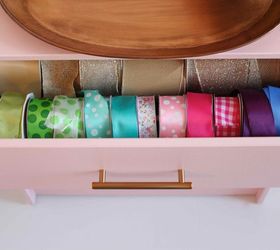 ribbon organizer ikea rast hack, craft rooms, organizing, painted furniture, storage ideas