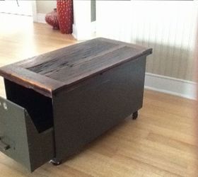 file drawer coffee table, diy, painted furniture, repurposing upcycling