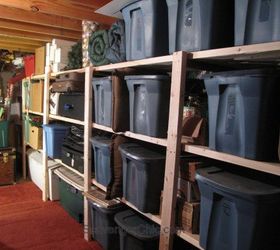 easy basement or garage shelving, basement ideas, garages, organizing, shelving ideas, storage ideas, woodworking projects
