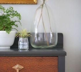 vintage dresser refinish before and after, painted furniture
