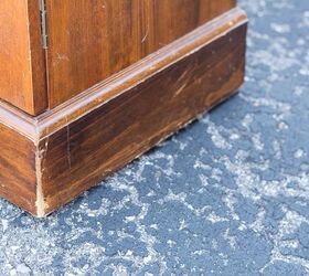 refinished flea market cabinet, painted furniture
