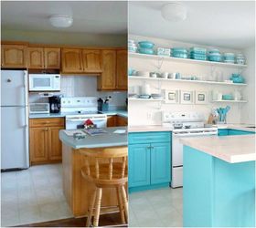 10 home improvement projects everyone s afraid of and how to do them, bathroom ideas, countertops, doors, flooring, hardwood floors, home improvement, kitchen backsplash, kitchen cabinets, kitchen design, painting, shelving ideas, stairs, tiling, Photo via Dans le Lakehouse
