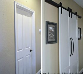 10 home improvement projects everyone s afraid of and how to do them, bathroom ideas, countertops, doors, flooring, hardwood floors, home improvement, kitchen backsplash, kitchen cabinets, kitchen design, painting, shelving ideas, stairs, tiling, Photo via My Uncommon Slice of Suburbia