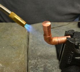steampunk table lamp from copper tubing, diy, electrical, how to, lighting