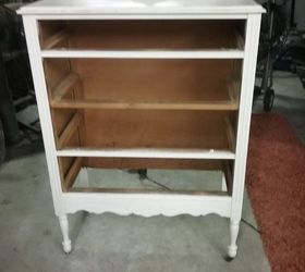 mom s old dresser turned into bench, outdoor furniture, painted furniture, repurposing upcycling
