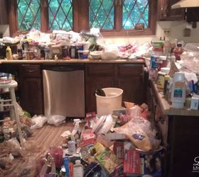 a house flip of a hoarder before and after, cleaning tips, home improvement, home maintenance repairs, organizing, storage ideas