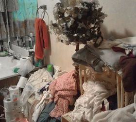 a house flip of a hoarder before and after, cleaning tips, home improvement, home maintenance repairs, organizing, storage ideas
