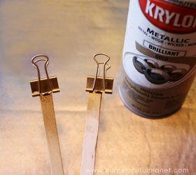 pretty photo stand from old cd dvd binder clips, crafts, repurposing upcycling