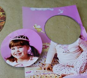 pretty photo stand from old cd dvd binder clips, crafts, repurposing upcycling