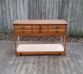 hall table from and old dresser, painted furniture