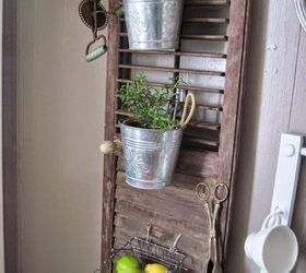 re purposing a vintage shutter, kitchen design, repurposing upcycling