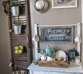 re purposing a vintage shutter, kitchen design, repurposing upcycling