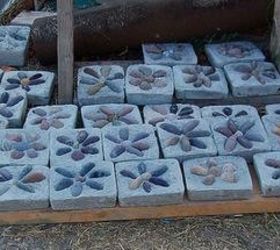 large homemade mosaic brick planter, concrete masonry, diy, gardening